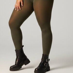 ADDITION- ELLE ARMY GREEN TIGHTS 4X